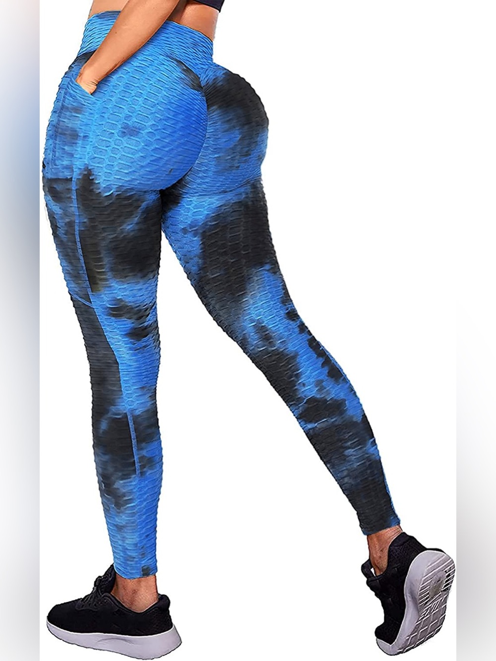 Butt Lifting Tick Tok Tie Dye Leggings with Pockets